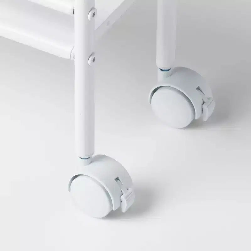 Chariot de rangement métallique étroit à 3 étagères Blanc - Brightroom™