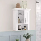 Armoire de toilette et de buanderie murale RiverRidge Home Somerset à porte unique, blanche