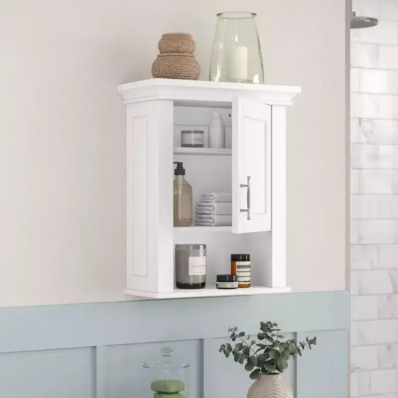 Armoire de toilette et de buanderie murale RiverRidge Home Somerset à porte unique, blanche
