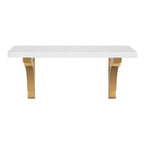 Étagère murale traditionnelle en bois Corblynd de 18 po blanc - Kate & Laurel All Things Decor : Rangement flottant en MDF, facile à installer