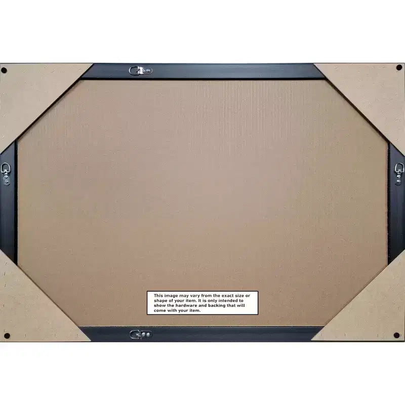 Miroir mural de salle de bain 101,6 x 71,1 cm en bois recyclé sans biseau sarcelle/gris - Amanti Art : Rectangulaire moderne, fixation murale, quincaillerie incluse