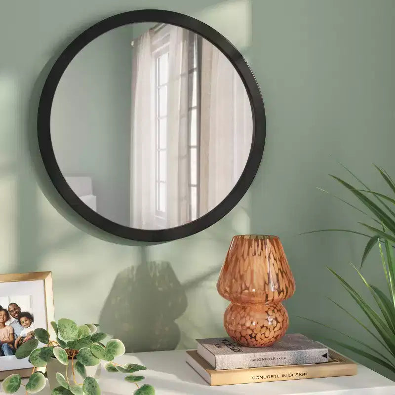Miroir mural rond noir de 20 po - Room EssentialsMC