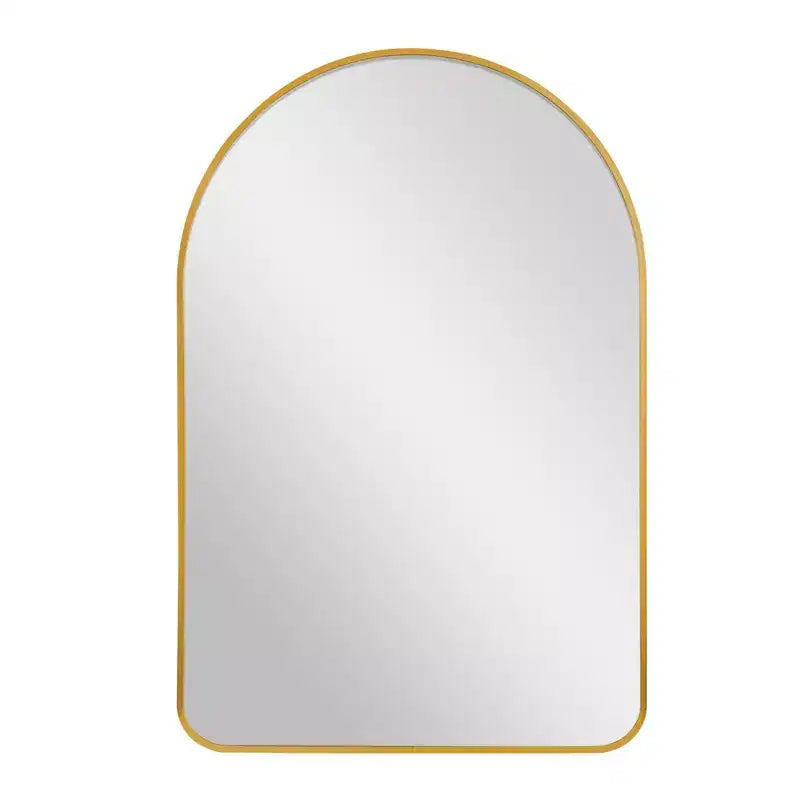 Miroir Mural PexFix avec Cadre Métallique, Angles Arrondis, pour Salle de Bain ou Décoration Murale, Lot de 2