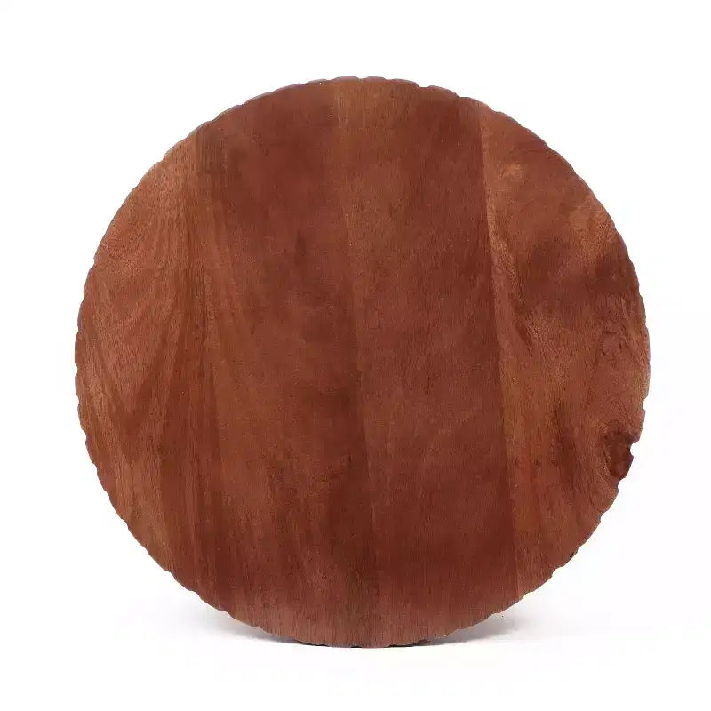 Table d'appoint ronde Christopher Knight Home Arbor en bois de manguier, finition noyer