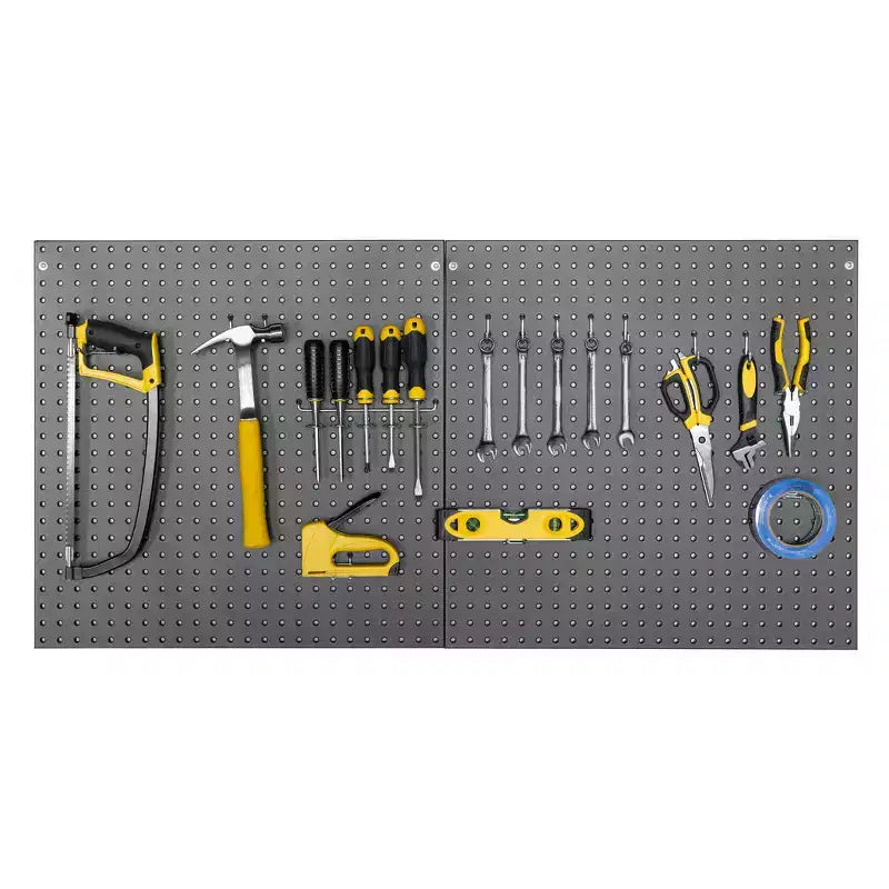 Seville Classics UltraHD Ensemble de 2 panneaux perforés avec 23 crochets assortis, 24 L x 24 P
