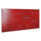 Seville Classics UltraHD Ensemble de 2 panneaux perforés avec 23 crochets assortis, 24 L x 24 P