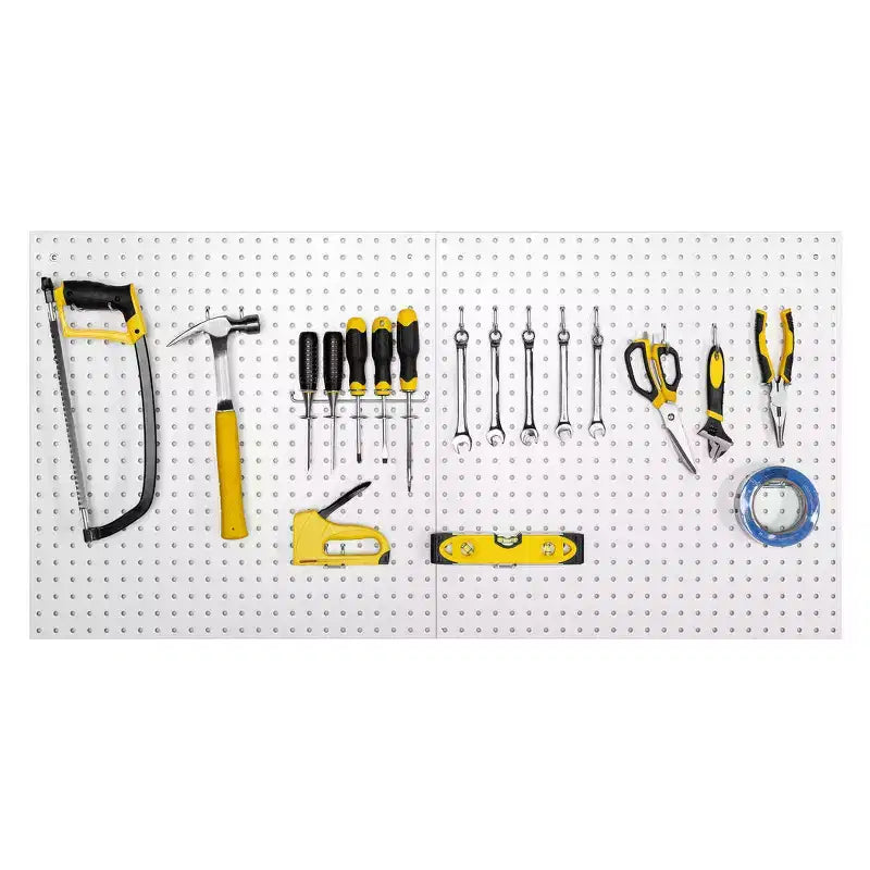 Seville Classics UltraHD Ensemble de 2 panneaux perforés avec 23 crochets assortis, 24 L x 24 P
