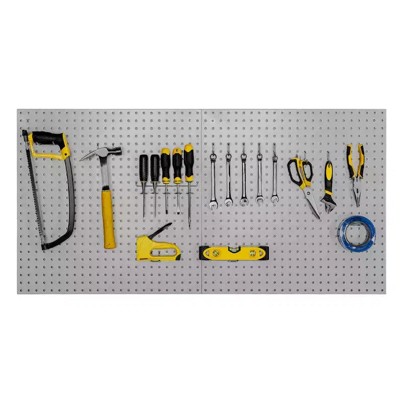 Seville Classics UltraHD Ensemble de 2 panneaux perforés avec 23 crochets assortis, 24 L x 24 P