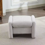 Pouff ultra-confortable en velours chenille Hyleory pour chambre, salon, nurserie