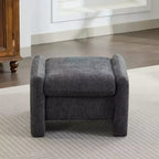 Pouff ultra-confortable en velours chenille Hyleory pour chambre, salon, nurserie