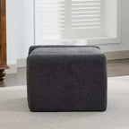 Pouff ultra-confortable en velours chenille Hyleory pour chambre, salon, nurserie