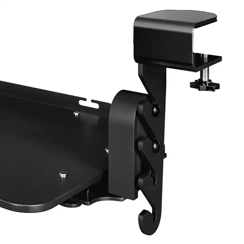 Uncaged Ergonomics KT4 Plateau de clavier ergonomique coulissant sous le bureau, fixation par pince, noir