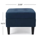 Pouf Bleu Élégant : Un Ajout Parfait à la Décoration de Votre Maison