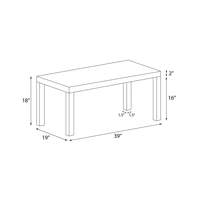 Table basse Parsons Ameriwood Home