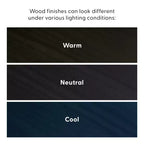 Meuble TV moderne mi-siècle en bois massif Plank+Beam 59 avec 2 portes