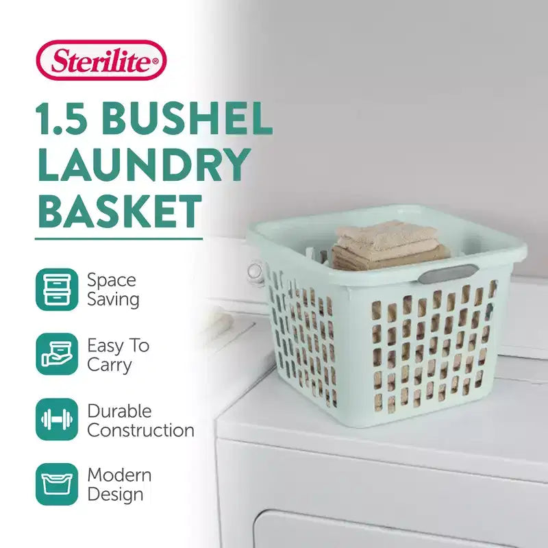 Panier à linge Sterilite, Panier à linge en plastique avec poignées