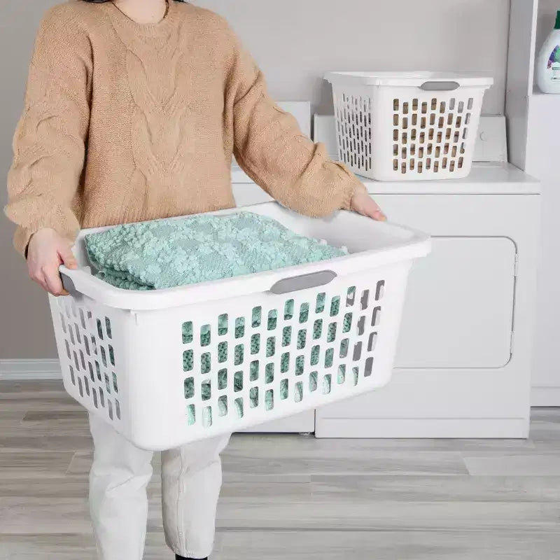 Panier à linge Sterilite, Panier à linge en plastique avec poignées