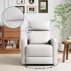 Fauteuil inclinable manuel Garvee avec pivotement à 360° et fonction bascule, revêtement en similicuir doux, soutien ergonomique