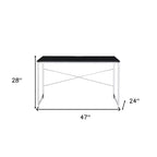 Bureau 47 po noir et argent HomeRoots