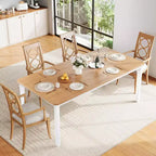 Table de salle à manger de ferme pour 6-8 personnes, table de cuisine rustique industrielle, sans chaises