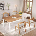 Table de salle à manger de ferme pour 6-8 personnes, table de cuisine rustique industrielle, sans chaises