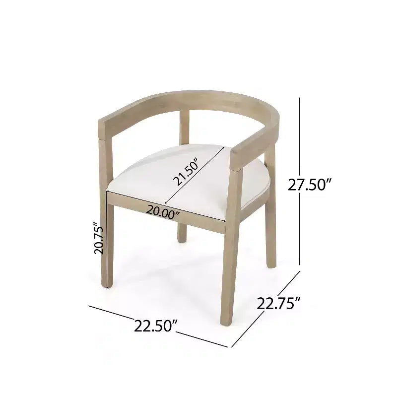 Ensemble de salle à manger 7 pièces contemporain Christopher Knight Home Sticks avec chaises rembourrées en hévéa