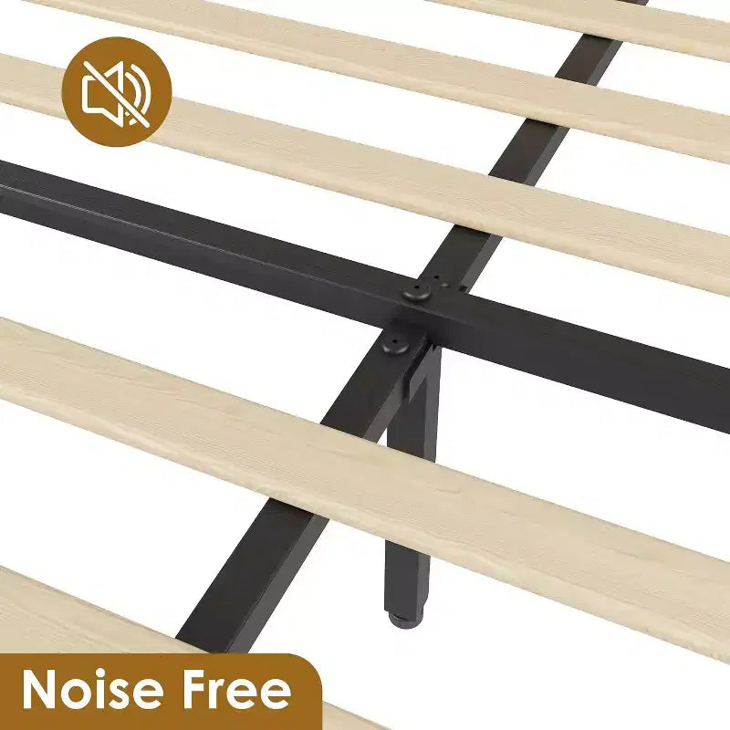 Cadre de lit Boho en rotin naturel avec tête de lit en bois, 2 tiroirs de rangement, lumières LED RVB, plateforme robuste avec lattes, aucun sommier tapissier requis