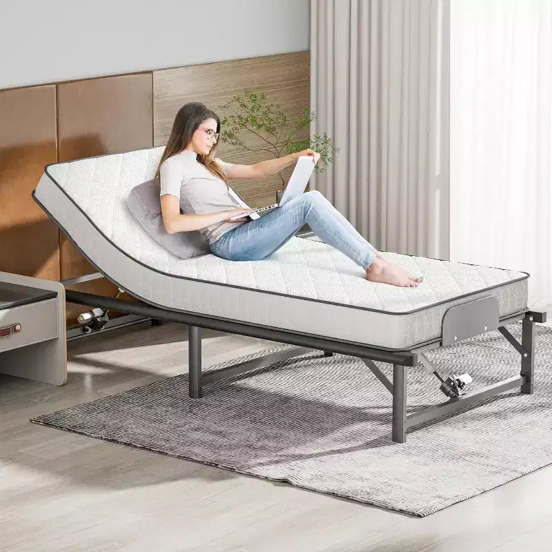 Cadre de lit réglable Sandinrayli avec télécommande, Twin XL