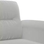 vidaXL Fauteuil gris clair Tissu microfibre, métal, contreplaqué Compact