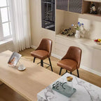 26 Tabourets de Bar Hauteur Comptoir, Chaises de Bar Mid-Century avec Dossier et Pieds en Bois pour Salle à Manger et Îlot de Cuisine