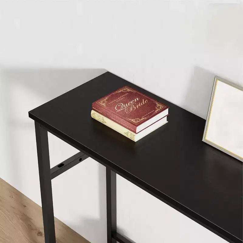 Console de 99 cm pour entrée, table de canapé étroite à 2 niveaux, table derrière le canapé avec étagère réglable, table d'entrée pour salon, couloir