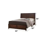 Lit double moderne en bois Randolph GDFStudio