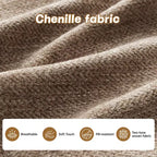 Canapé d'angle et pouf Cloud - Chenille moelleuse, mousse haute densité capitonnée, canapé d'angle compact pour salon