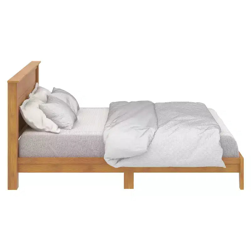 Lit Galano King Tiena Lencia avec tête de lit Noyer ambré