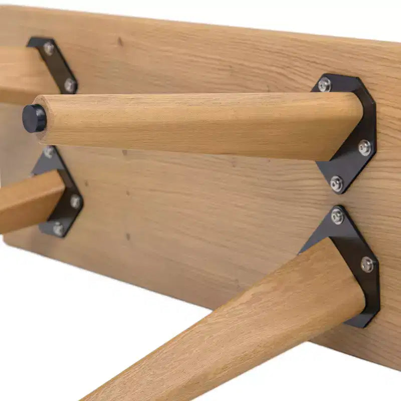 Banc en bois de chêne rouge massif Jennifer Taylor Home Capri 35,5 po