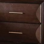 Table de chevet Royal Hampton, 2 tiroirs, bois massif brun expresso, 68,5 cm