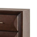Table de chevet Royal Hampton, 2 tiroirs, bois massif brun expresso, 68,5 cm
