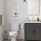FurnitureR Lot de 3 étagères murales carrées flottantes, étagères murales rustiques en bois pour salle de bain, chambre à coucher, salon, cuisine, blanc