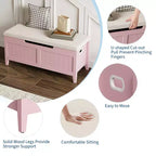 COZONY Banc de Rangement 39,4 po avec Dessus Relevable et Coussin, Banc à Chaussures en Bois pour Entrée avec 2 Charnières de Sécurité, Coffre de Rangement Charge Max. 260 lb pour Chambre à Coucher