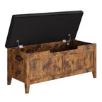 COZONY Banc de Rangement 39,4 po avec Dessus Relevable et Coussin, Banc à Chaussures en Bois pour Entrée avec 2 Charnières de Sécurité, Coffre de Rangement Charge Max. 260 lb pour Chambre à Coucher