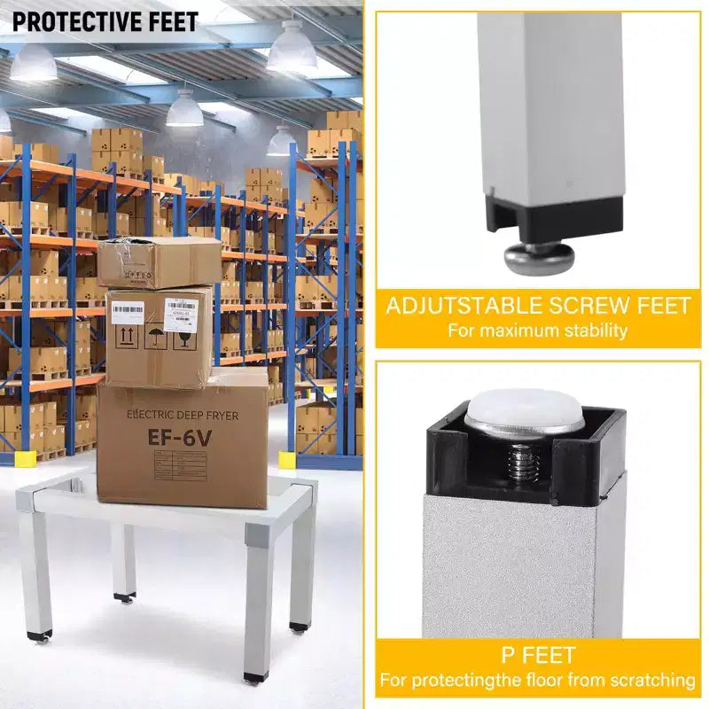 Étagère de Stockage en Aluminium 450 kg Capacité - Étagère Commerciale Robuste pour Restaurant, Supermarché, Cuisine