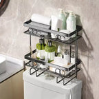 Bathroom Organizer Over Toilet,Over The Toilet Storage Shelf,No Drilling Toilet Shelf Rack and Stand,Space Saver for Small Space,Home Organizer Shelf