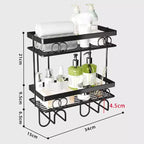 Étagère de rangement de salle de bain au-dessus des toilettes, étagère de rangement au-dessus des toilettes, étagère de toilettes sans perçage et support, économiseur d'espace pour petit espace, étagère de rangement pour la maison