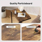 Table d'appoint en C, plateau de canapé pour ordinateur portable, table d'appoint pour café, support pour collations TV, cadre en métal, convient pour tables basses, canapés, salons, chambres à coucher