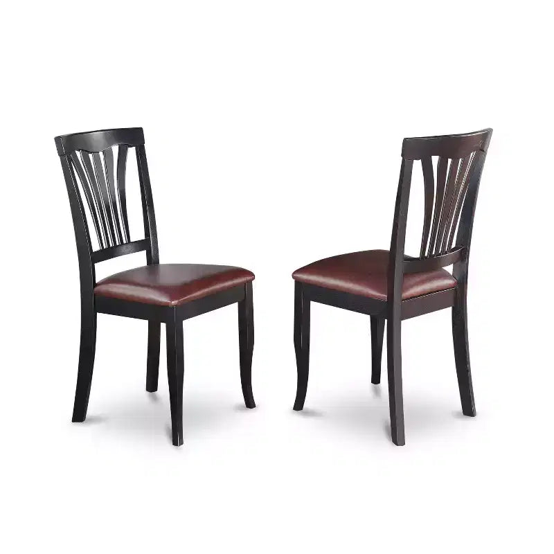 Ensemble table de salle à manger avec 2 chaises, table de cuisine ronde à abattants, bois d'hévéa massif, finition marron selle, 107x107 cm