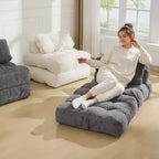 Canapé-lit pliant, Fauteuil lit convertible une place avec oreiller, matelas et support dorsal, Housse lavable en machine, pour Salon, Chambre universitaire, Appartement