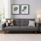 Canapé réglable en tissu Royal Hampton avec dossier capitonné carré, gris clair