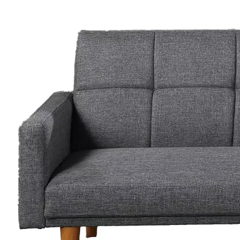 Canapé réglable en tissu Royal Hampton avec dossier capitonné carré, gris clair