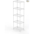 5-Tier Wire Shelving Storage Shelving Unit, Small Kitchen Shelves Metal Adjustable Garage Shelving for Pantry Shelf Kitchen Garage