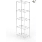 5-Tier Wire Shelving Storage Shelving Unit, Small Kitchen Shelves Metal Adjustable Garage Shelving for Pantry Shelf Kitchen Garage